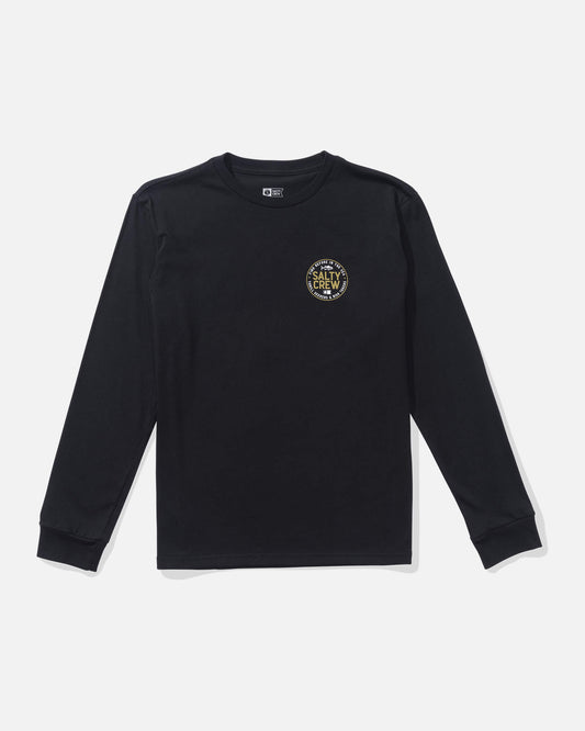 Salty crew T-SHIRTS L/S Legendary Ls Tee Kids - Black in Black