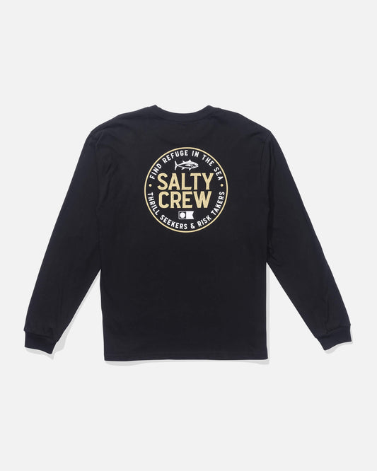 Salty crew T-SHIRTS L/S Legendary Ls Tee - Black in Black