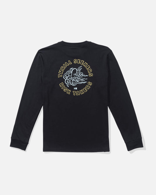 Salty crew T-SHIRTS L/S Good Vibes Ls Tee Kids - Black in Black