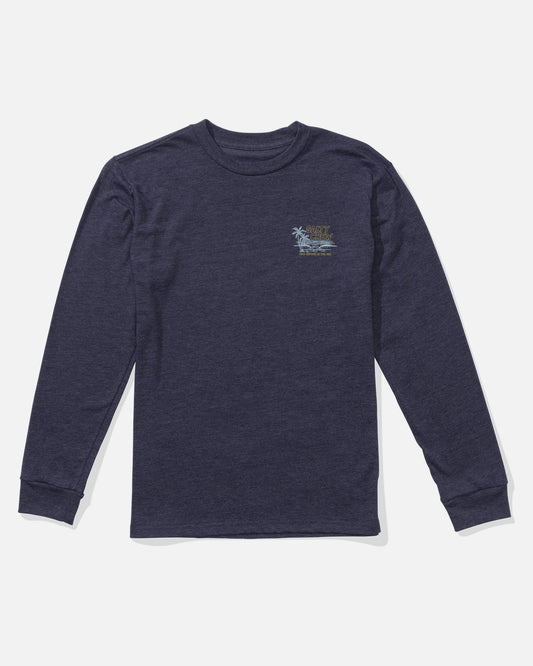 A Frame Ls Tee Kids - Navy Heather