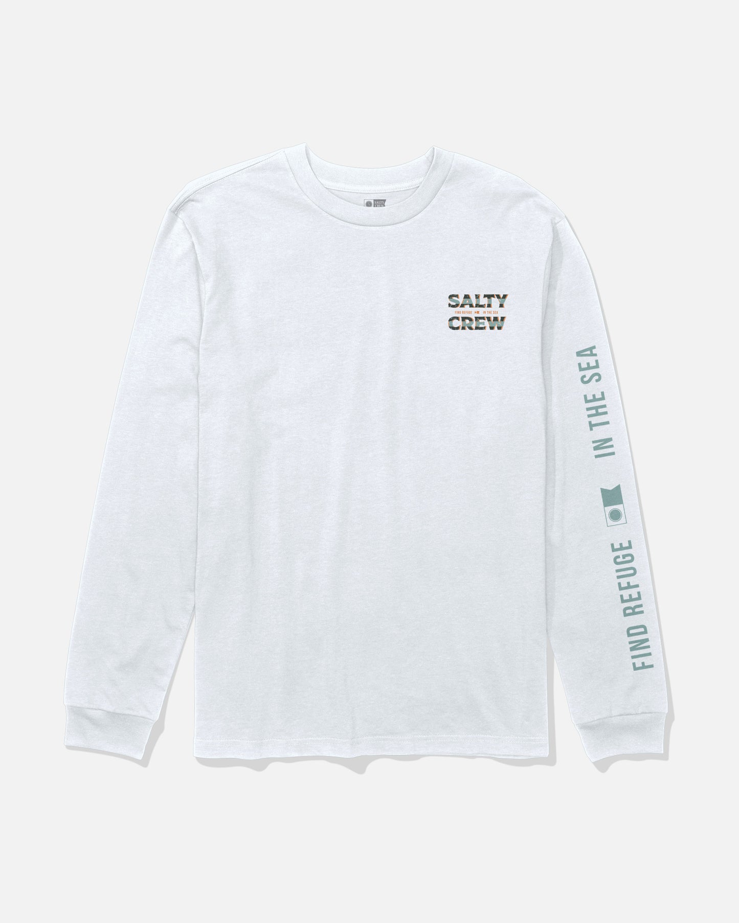 Offset Ls Tee Kids - White