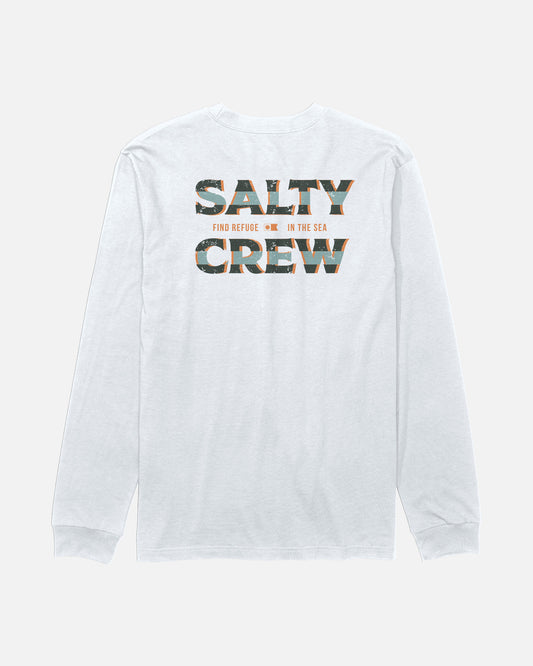 Offset Ls Tee Kids - White