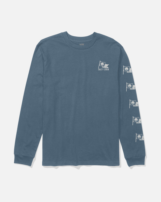 Flag Day Ls Tee - Slate