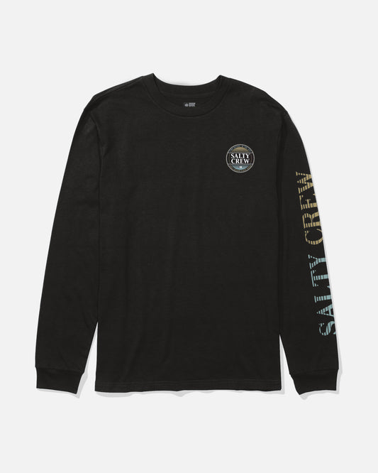 Simple Fade Ls Tee Kids - Black