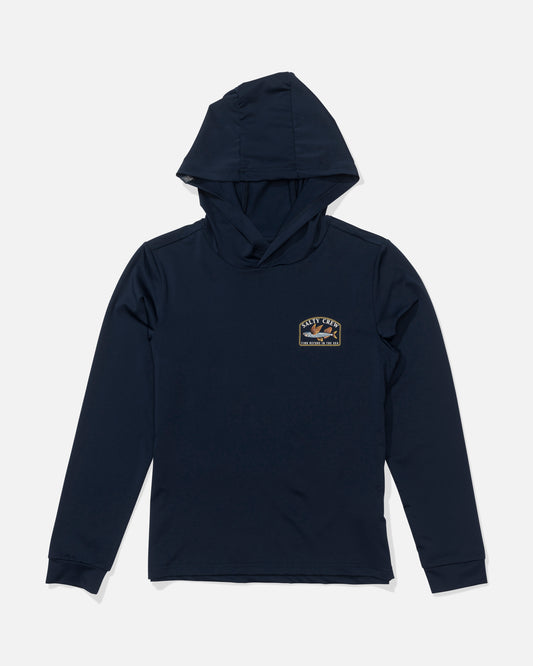 Fly Home Hood Sunshirt Kids - Navy