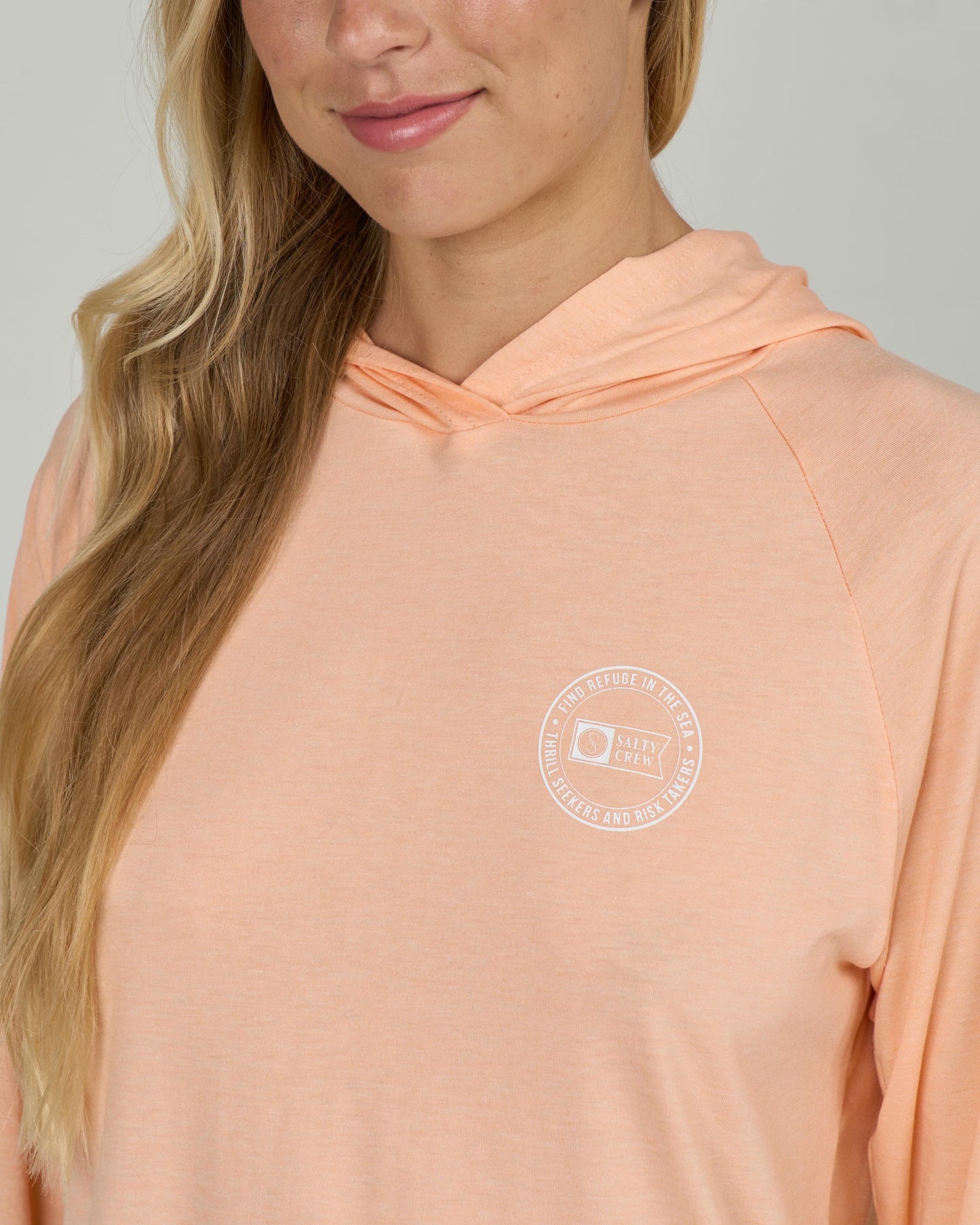 Circled Tech Hoody - Apricot