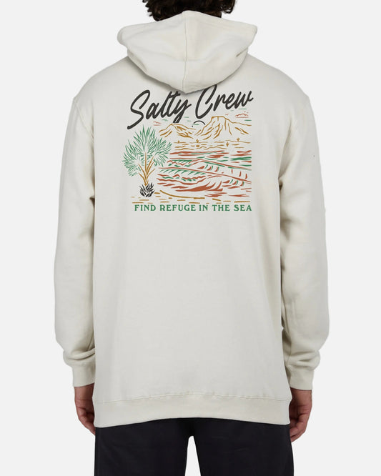 Salty Crew Men - Western Waves Hood Fleece - Bone