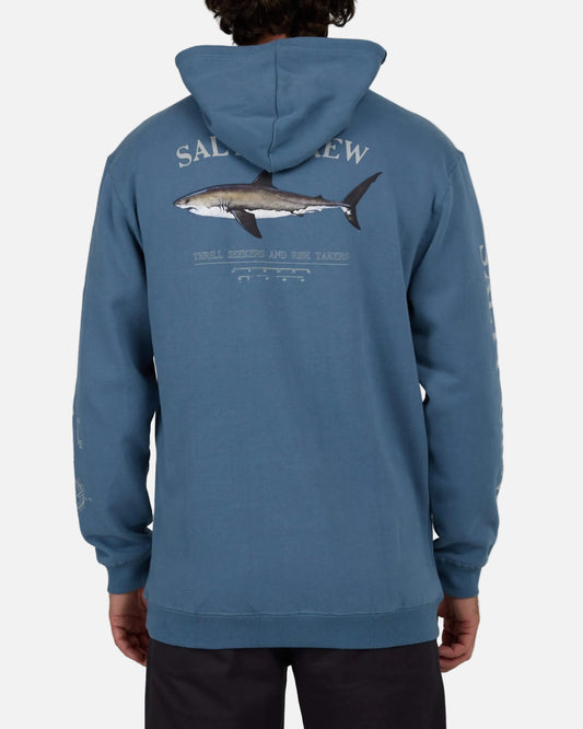 Salty crew FLEECE STANDARD Bruce Hood Fleece - Slate in SLATE