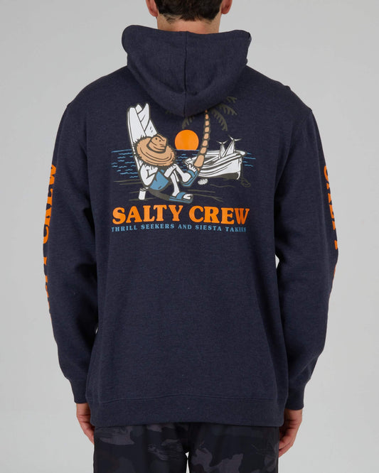 Salty Crew Hommes - Siesta Hood Fleece - Navy