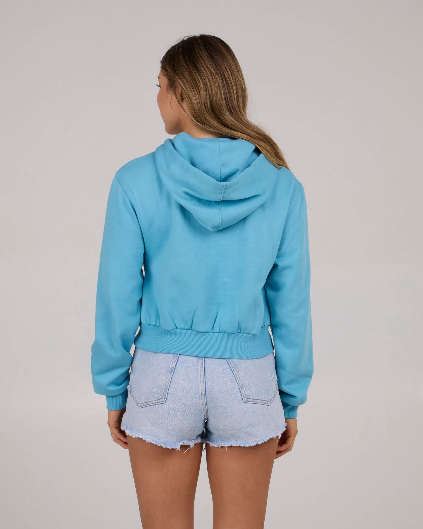 Salty crew FLEECE STANDARD Daybreak Crop Hoody - Lagoon Blue in LAGOON BLUE