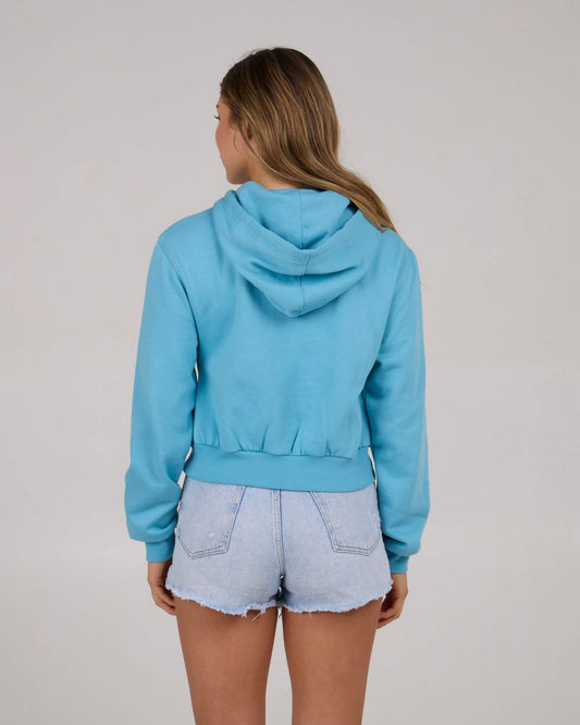 Salty crew FLEECE STANDARD Daybreak Crop Hoody - Lagoon Blue in LAGOON BLUE