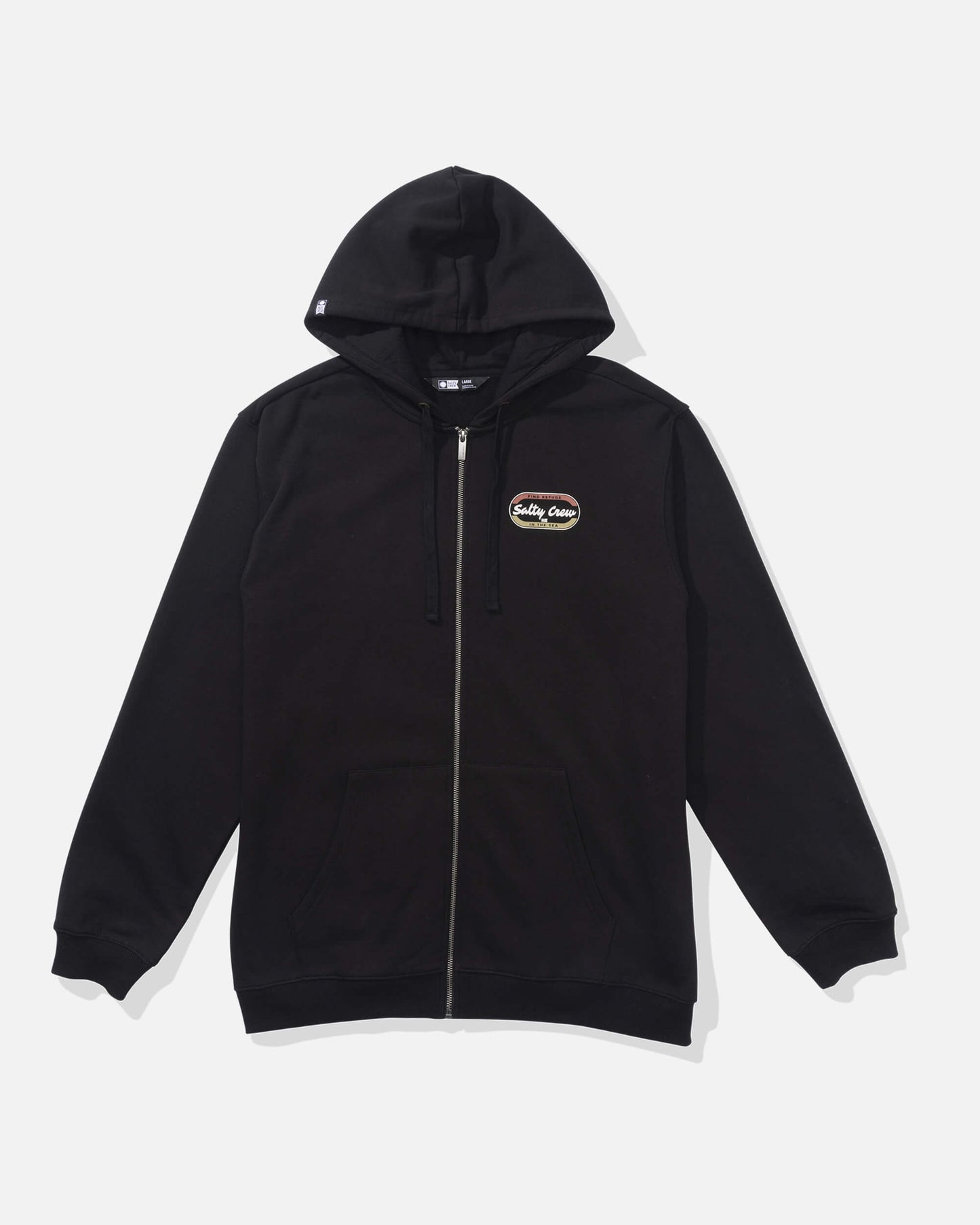 Salty crew FLEECE STANDARD Capsule Zip Fleece - Black in Black