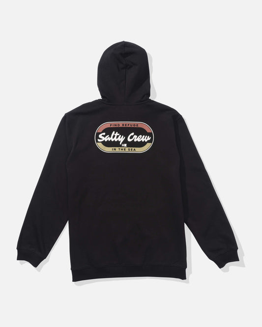 Salty crew FLEECE STANDARD Capsule Zip Fleece - Black in Black