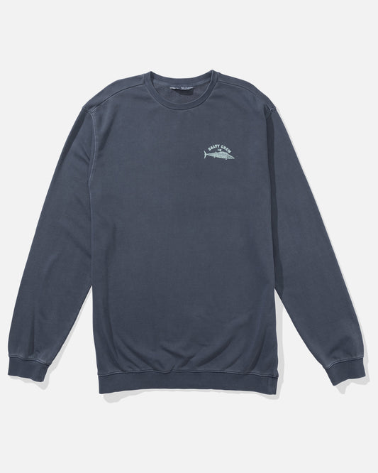 Wahoo Stamped Crew Fleece - Slate