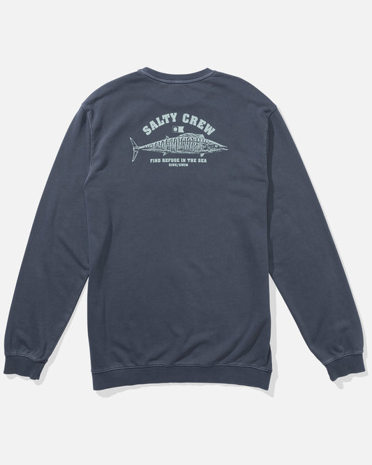 Wahoo Stamped Crew Fleece - Slate