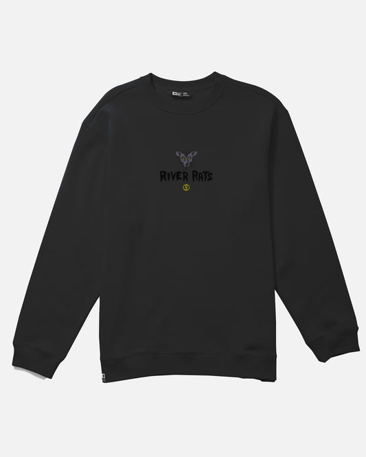 River Rats Crew Fleece - Black