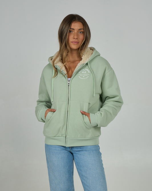 Chompers Zip Hoody - Meadow Green