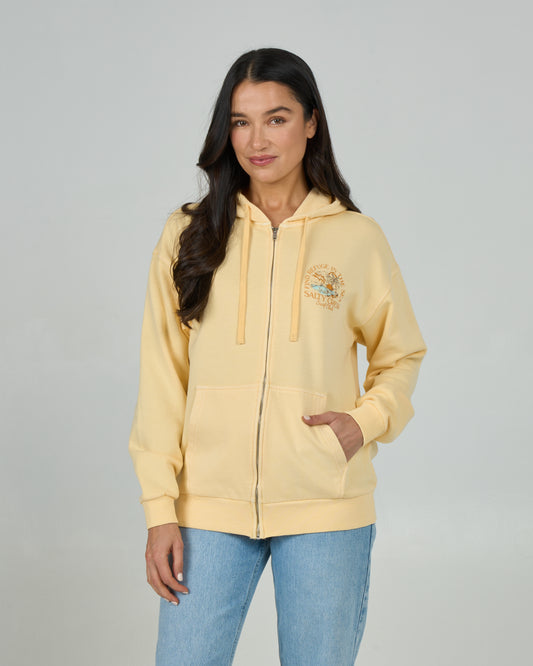 Surf Club Zip Hoody - Butter Cream