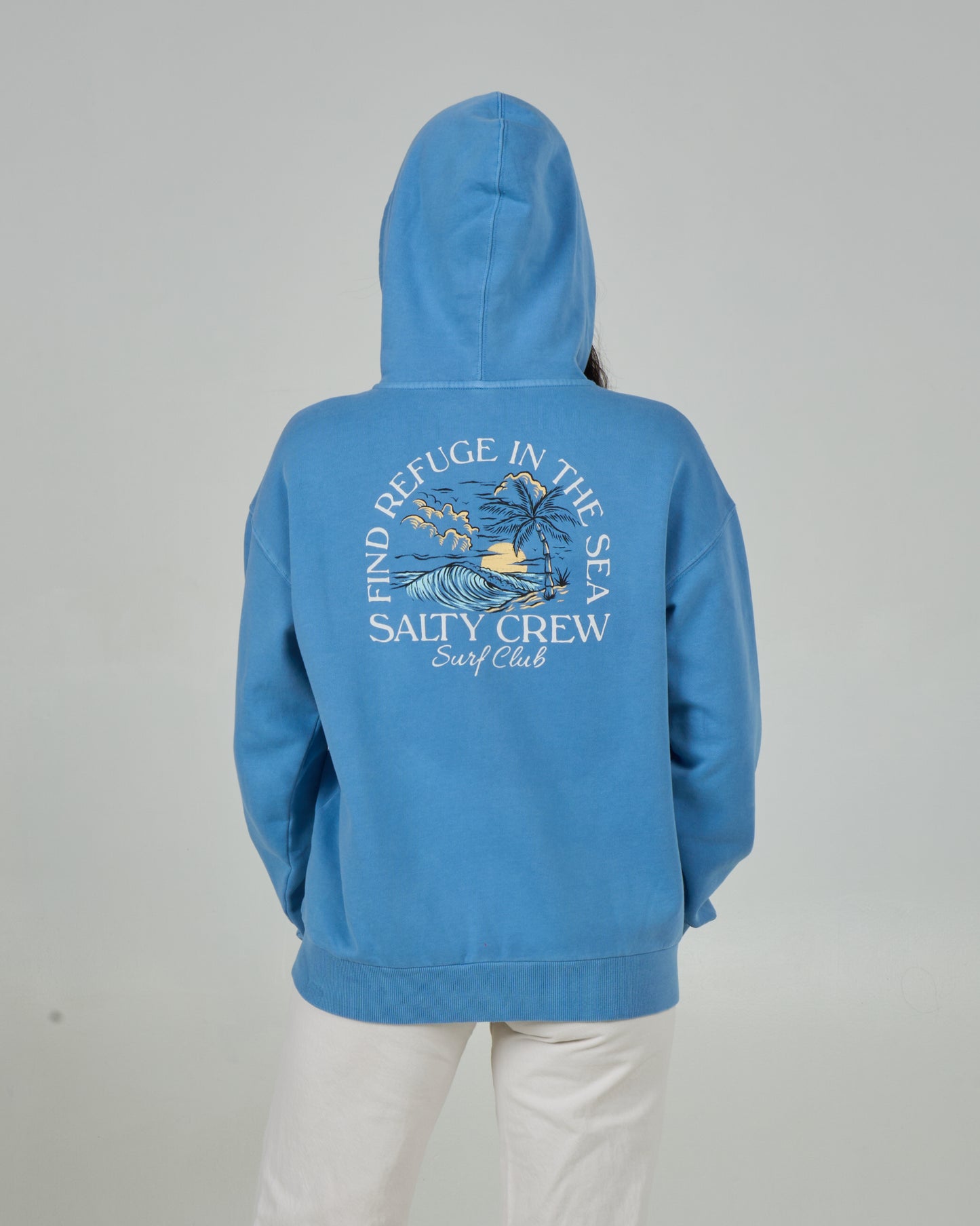 Surf Club Zip Hoody - Marine Blue