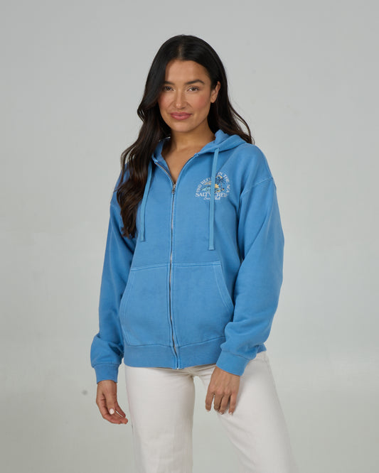 Surf Club Zip Hoody - Marine Blue