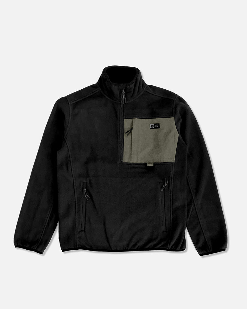 Tundra Polar Fleece 1/2 Zip - Black