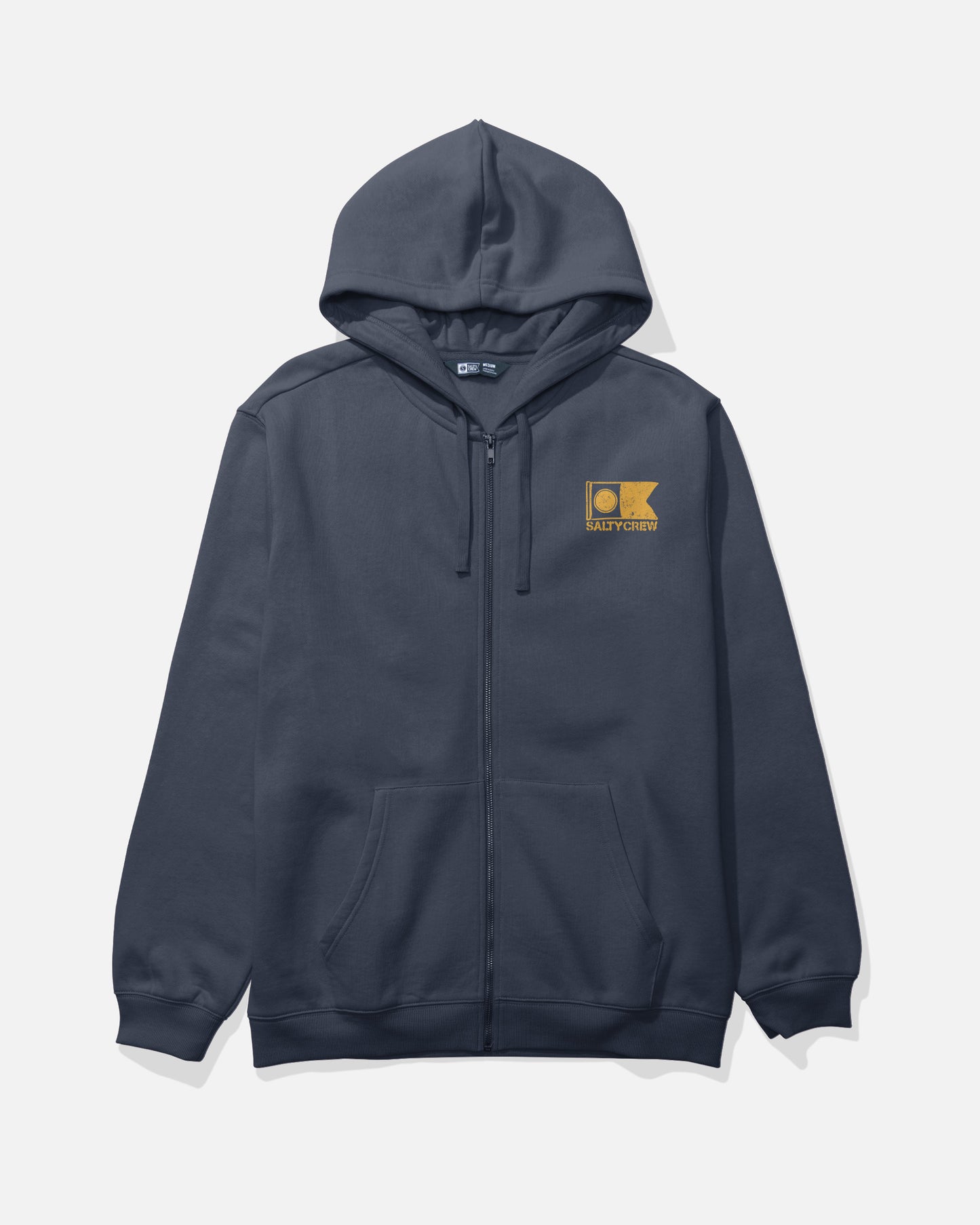 Stitched Zip Fleece - Navy