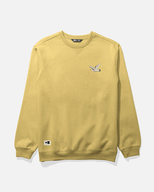 Worn In Crew Fleece - Mineral Yellow