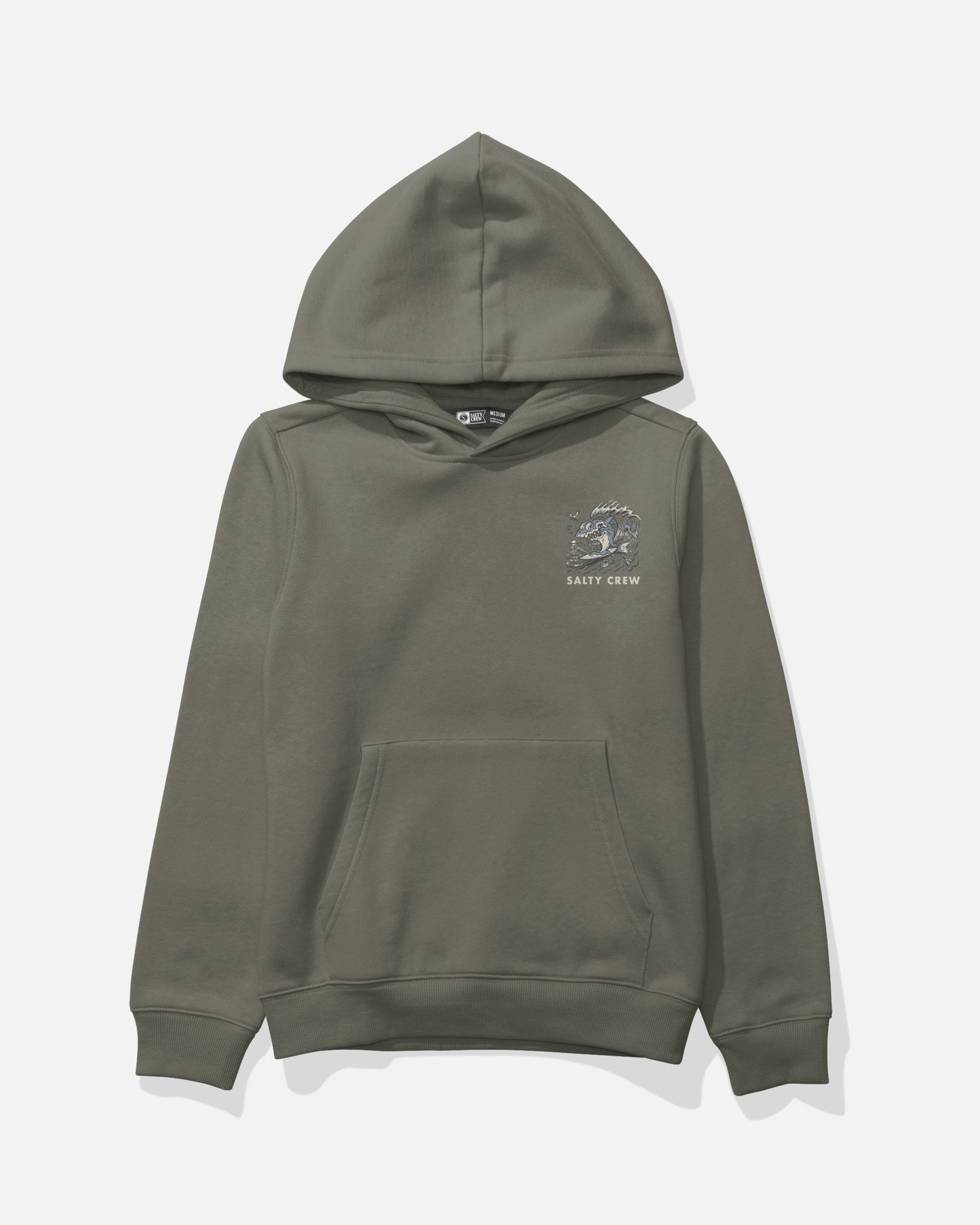 Surf Shark Fleece Kids - Dusty Olive