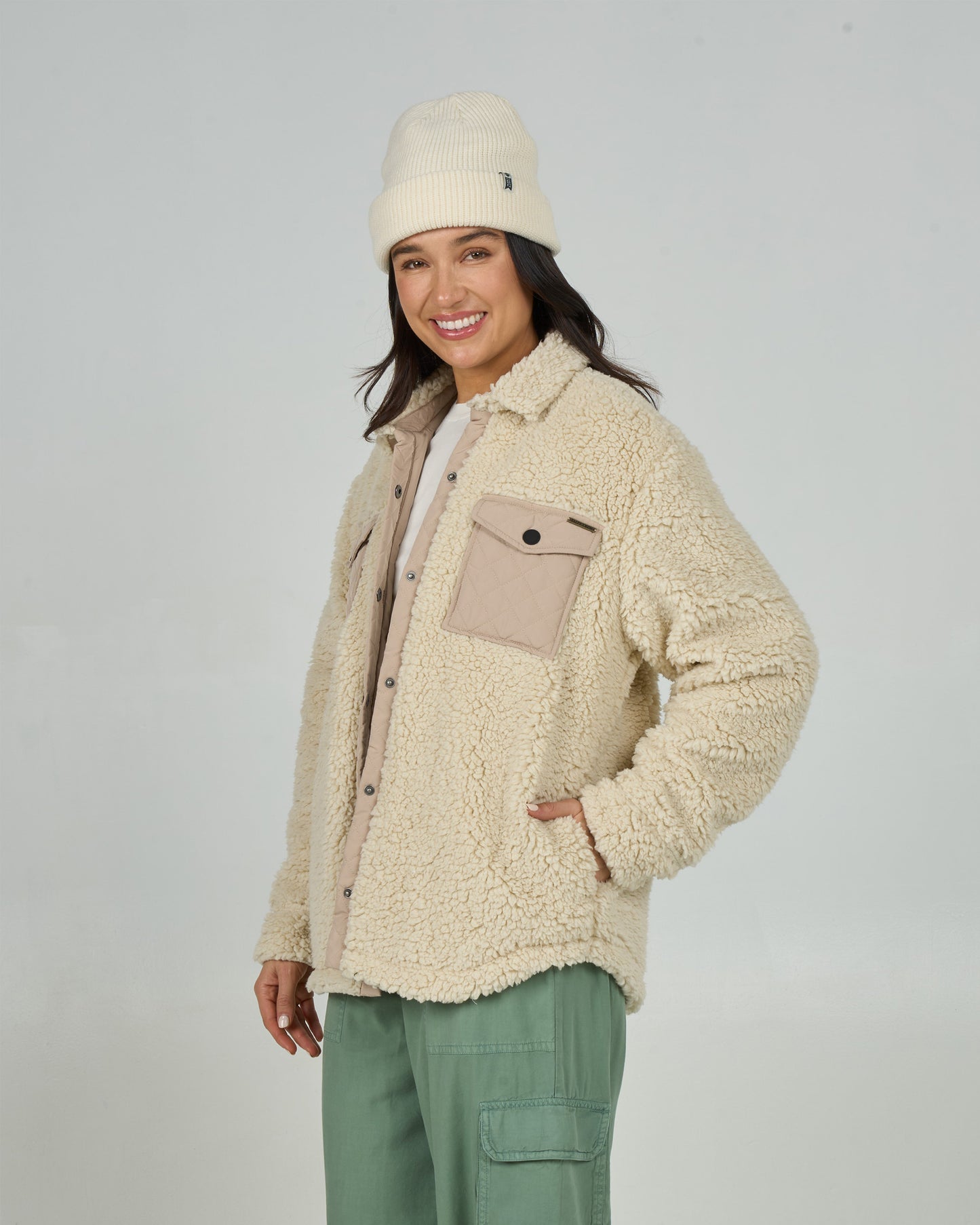 Calm Seas Shacket - Natural