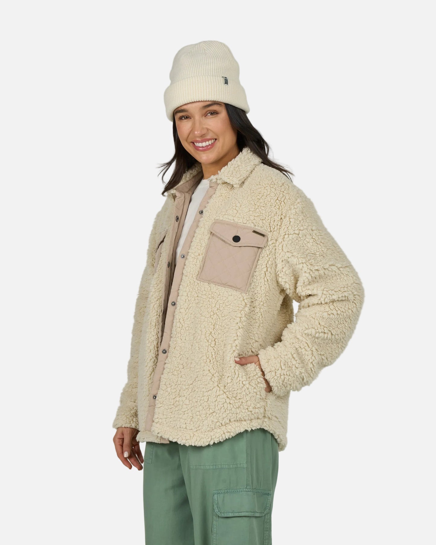 Calm Seas Shacket - Natural