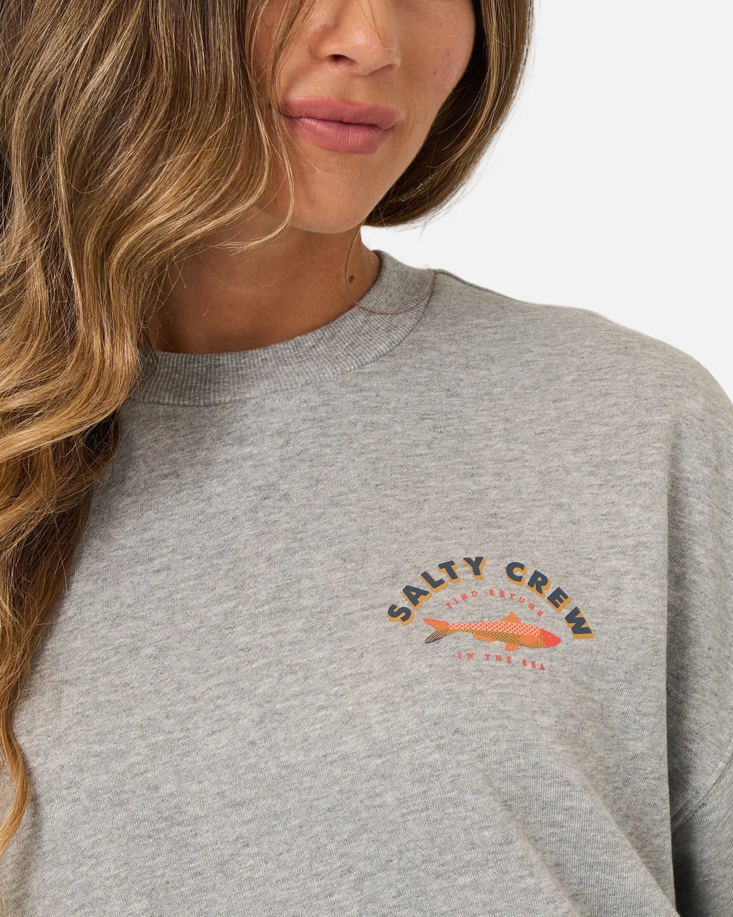 Salty Sardine Crew - Athletic Heather