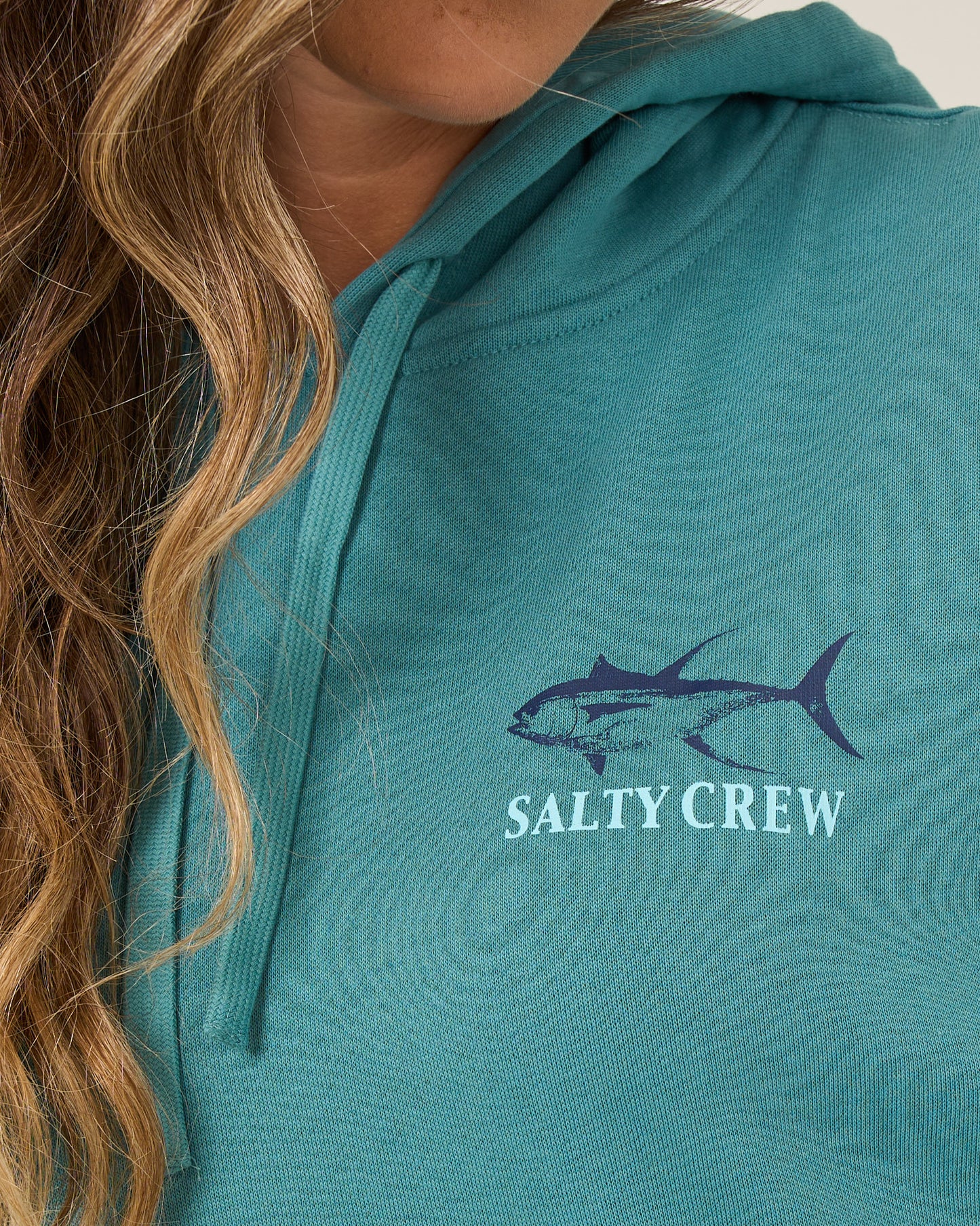 Overlay Hoodie - Teal