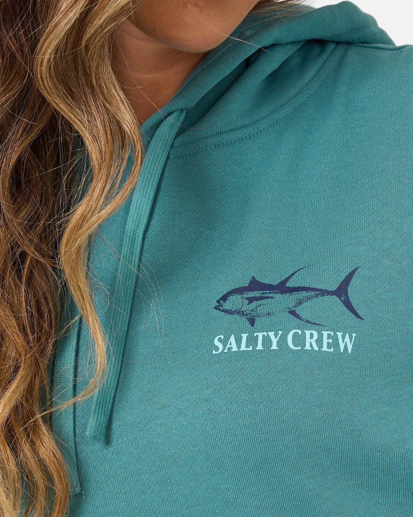 Overlay Hoodie - Teal