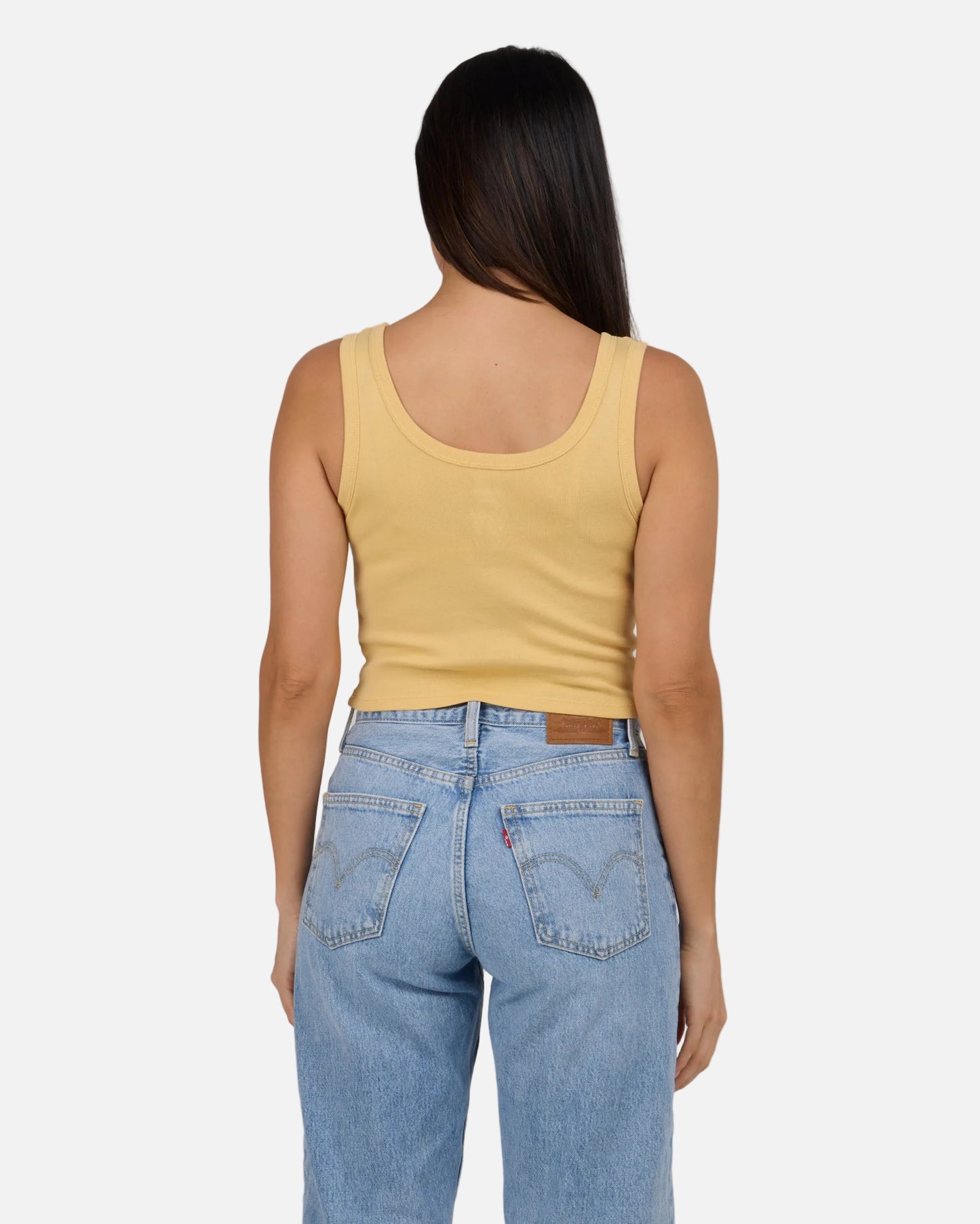 Beach Scene Tank - Dusty Gold