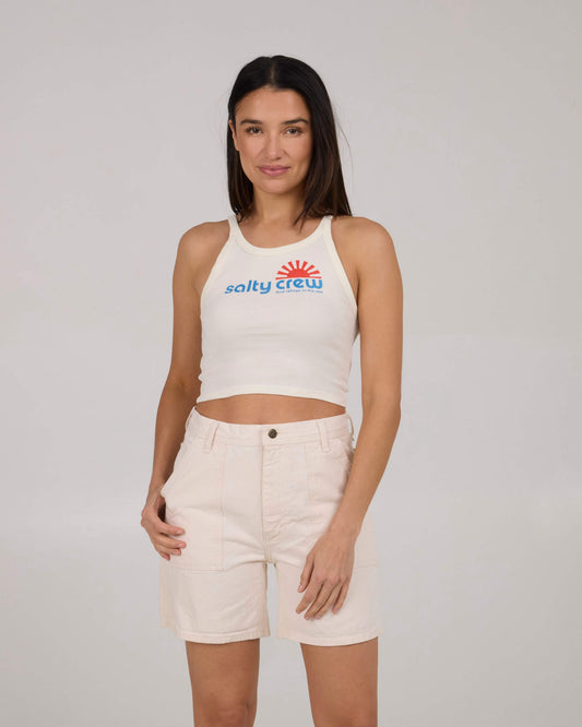 Salty crew TANK STANDARD Fun In The Sun Tank - Off White in Off White