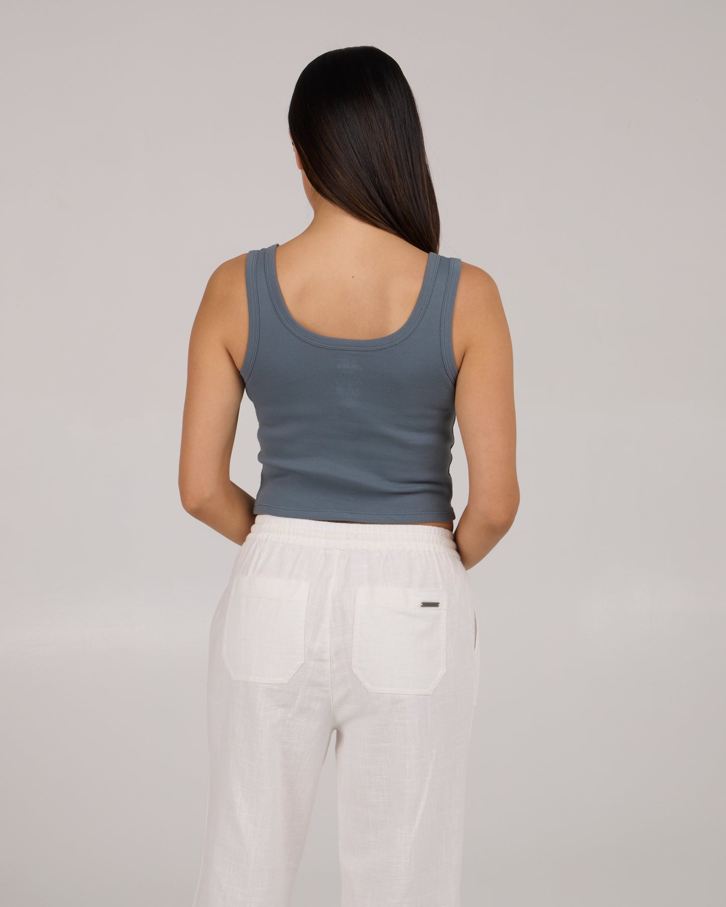 A Frame Tank - Fin Blue