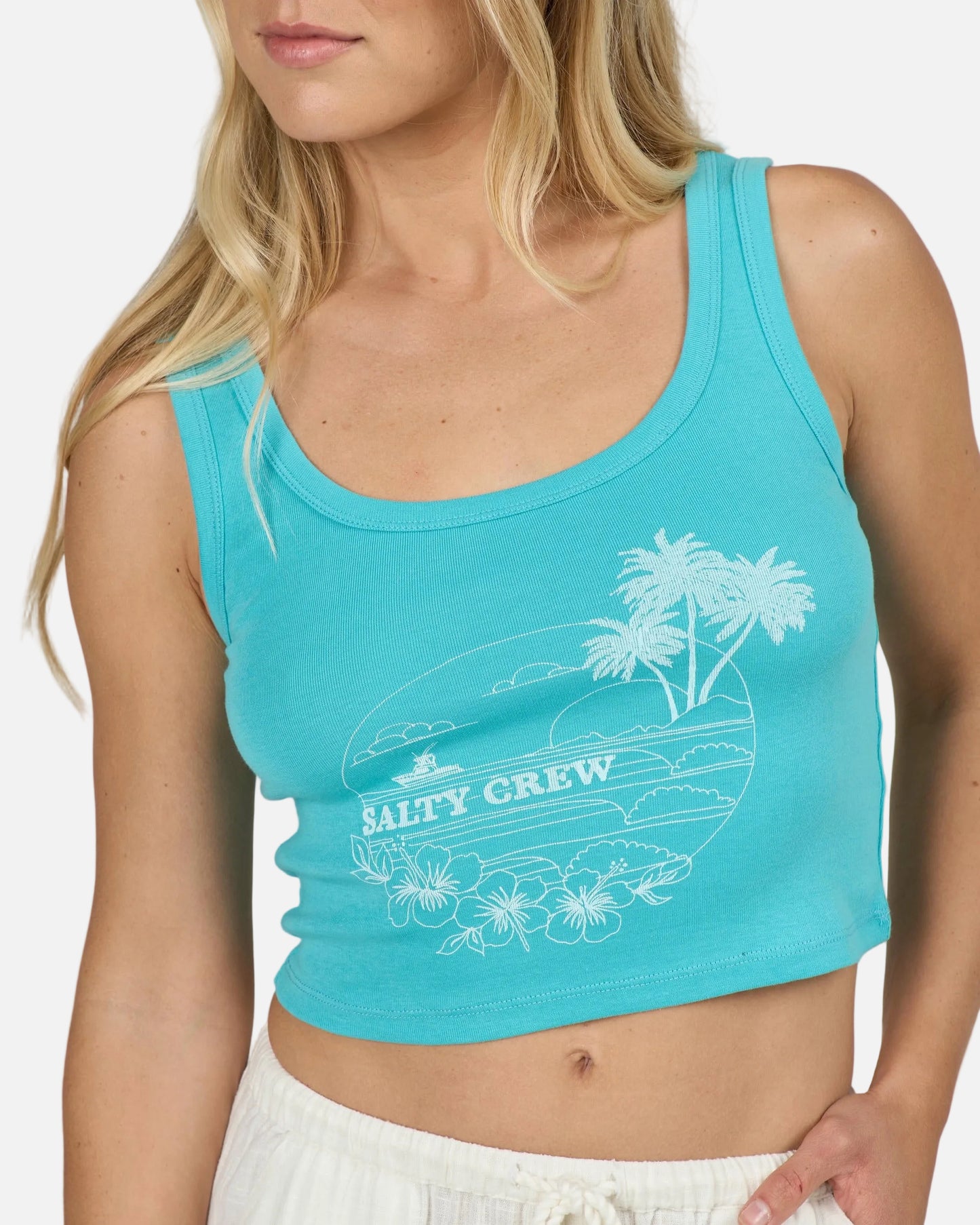 Out To Sea Tank - Turquoise