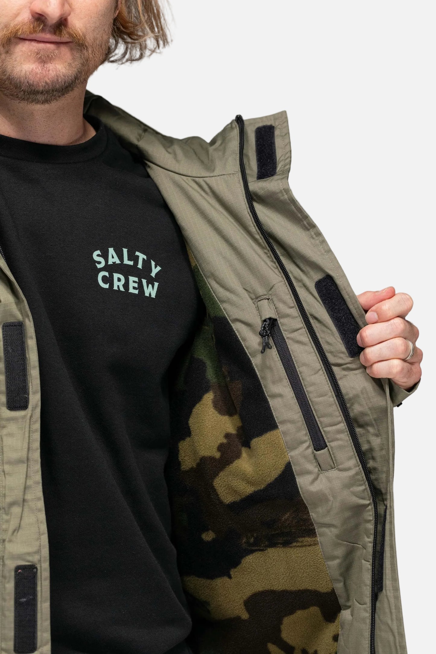 Salty crew JACKETS Torrent Tech Jacket - Olive in Olive