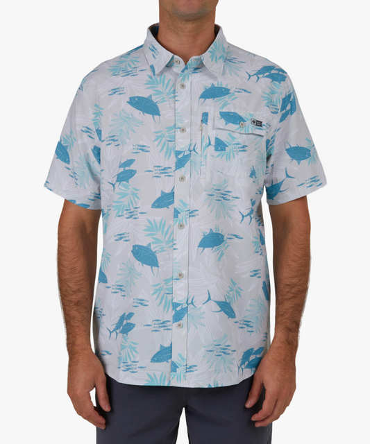 Feeding Frenzy Uv Woven - Gray