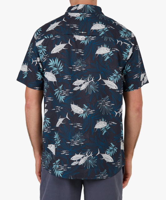 Feeding Frenzy Uv Woven - Midnight