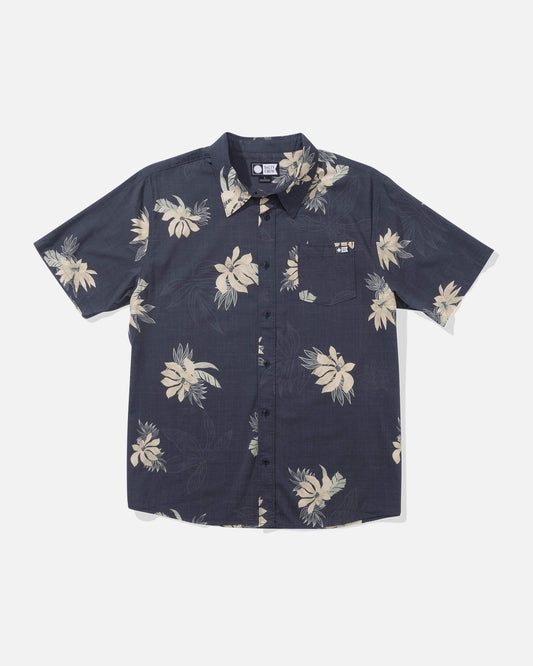 Salty crew WOVEN SHIRTS Bloomin Ss Woven - Dark Lava in Dark Lava