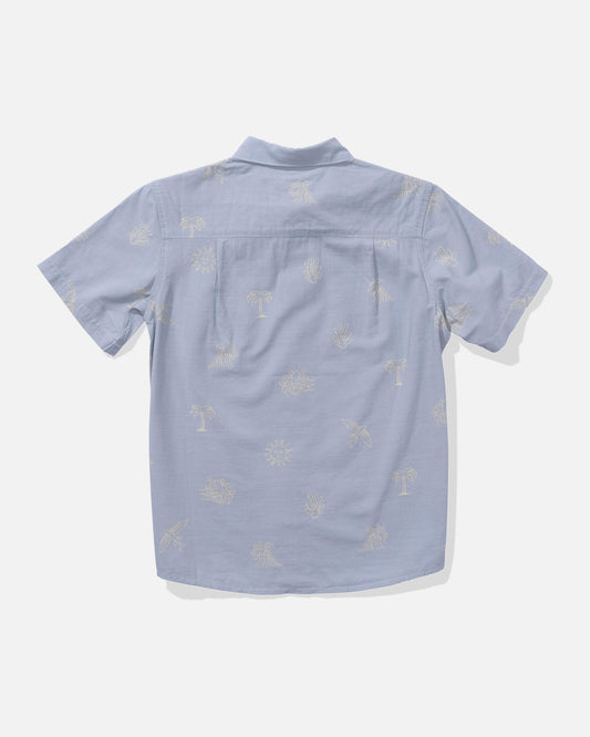 Salty crew WOVEN SHIRTS Good Vibes Ss Woven Kids - Blue Fog in Blue Fog