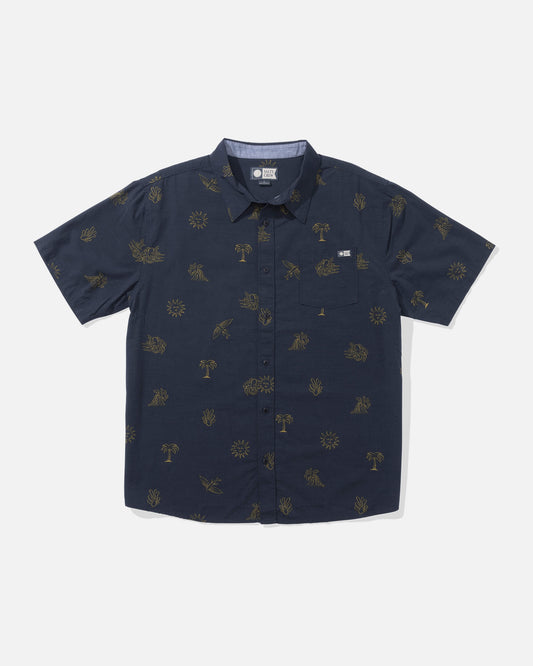 Salty crew WOVEN SHIRTS Good Vibes Ss Woven - Navy in Navy