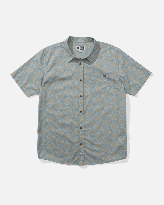 Salty crew WOVEN SHIRTS Uni Farm Ss Woven - Deep Sea in Deep Sea
