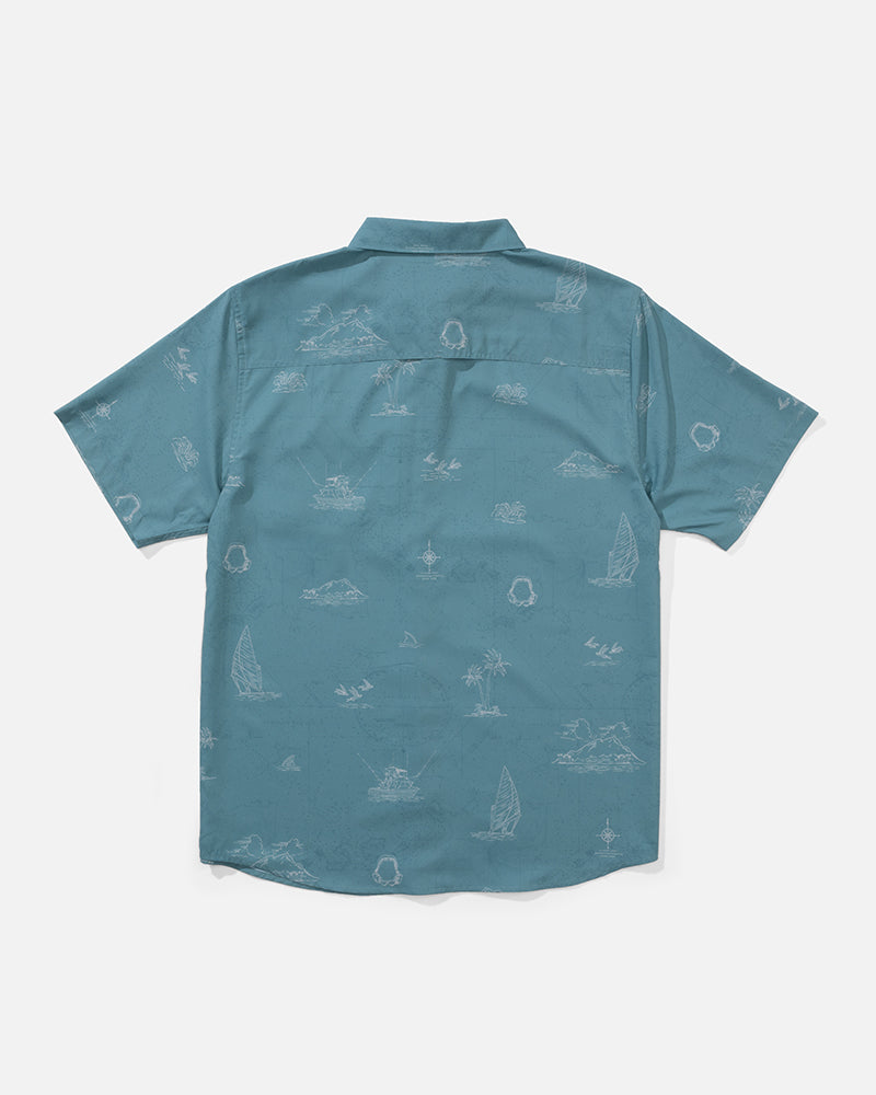 Helmsman Uv Button Up - Hydro