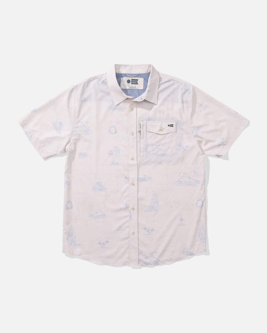 Salty crew WOVEN SHIRTS Helmsman Uv Button Up - Oyster in Oyster
