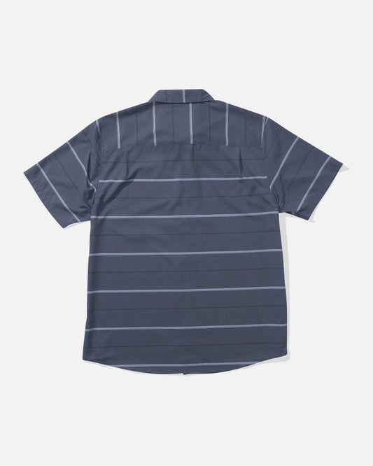 Salty crew WOVEN SHIRTS Skipper Ss Tech Woven - Dark Lava in Dark Lava