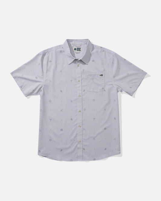 Salty crew WOVEN SHIRTS Micro Vibes Ss Tech Woven - Light Grey in Light Grey