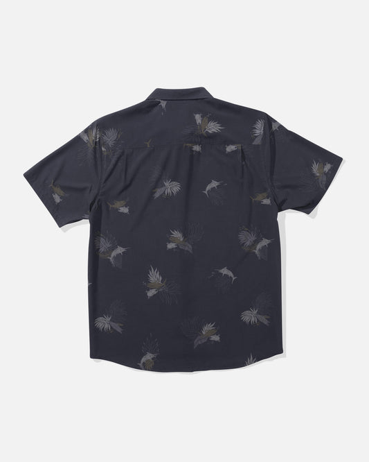 Salty crew WOVEN SHIRTS Breezer Perf Ss Tech Wvn - Charcoal in Charcoal