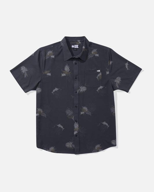 Salty crew WOVEN SHIRTS Breezer Perf Ss Tech Wvn - Charcoal in Charcoal